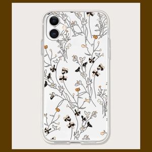 IPhone 11 Pro Clear Floral Phone Case.